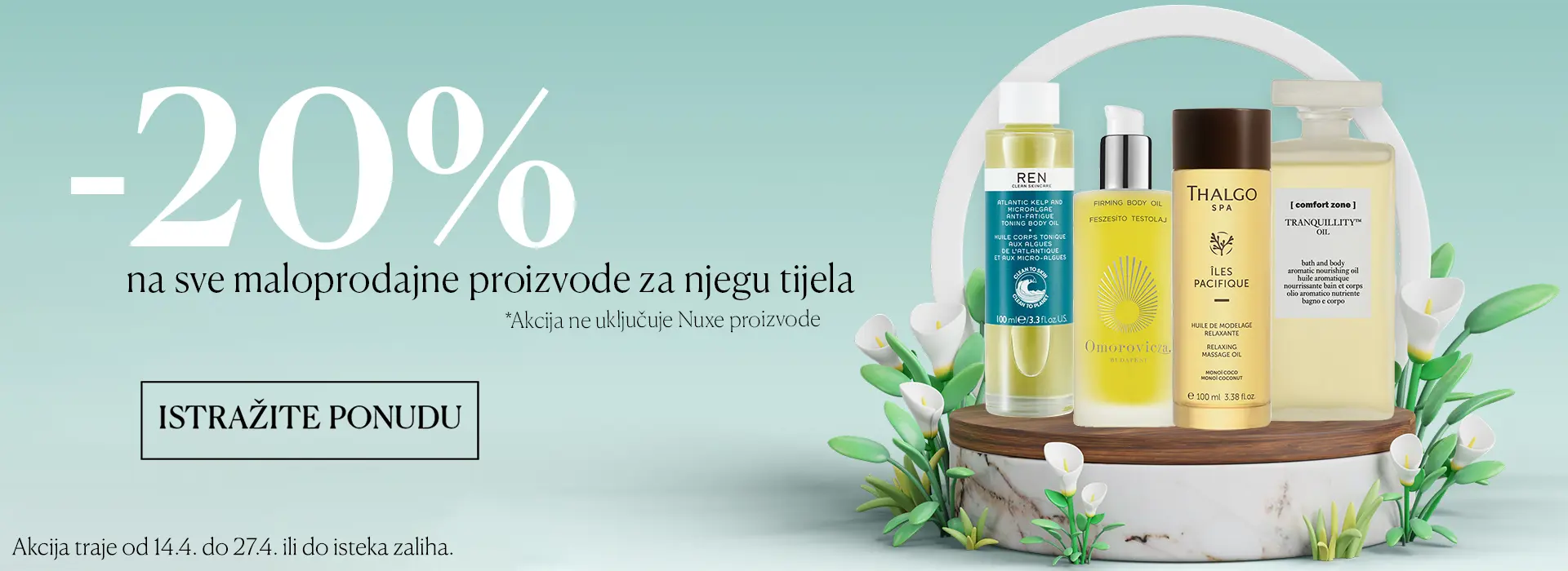 -20% na njegu tijela